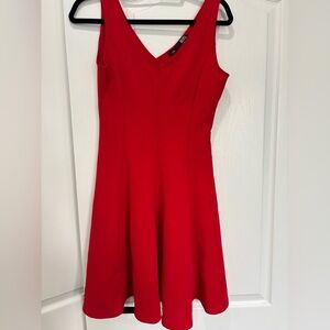 Elegant Red Sleeveless Dress